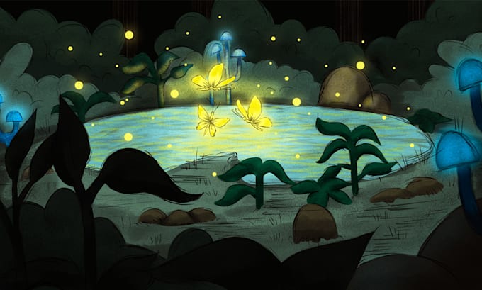 do creative illustrations in my art style
