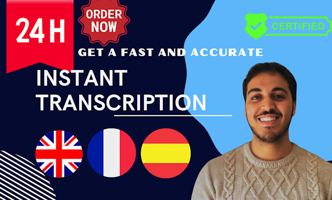 provide a high quality human transcription for your audio video