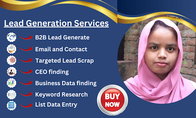 conduct targeted b2b lead generation and email list building through scrapping