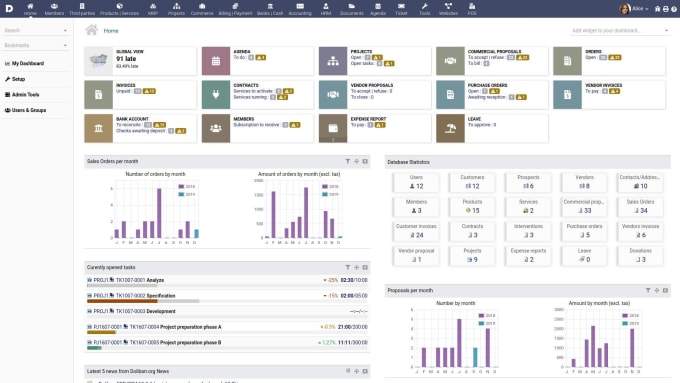install deploy  CRM erp dolibarr on your host