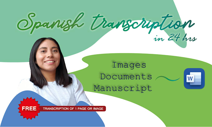 transcribe in spanish images, documents or manuscripts