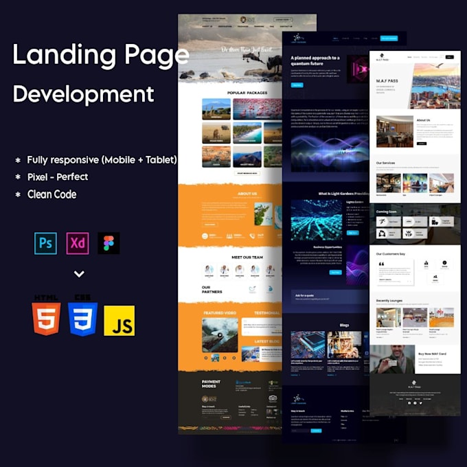 Convert psd to html figma to html xd to html css bootstrap 5 responsive ...
