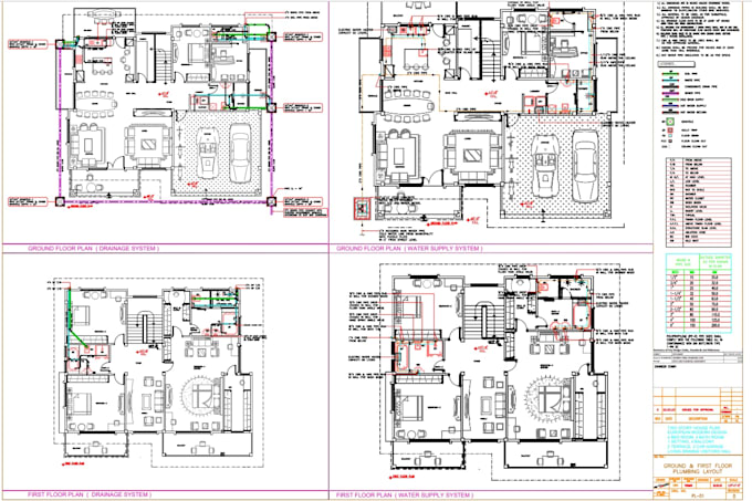 do sanitation, plumbing, drainage design, and drafting