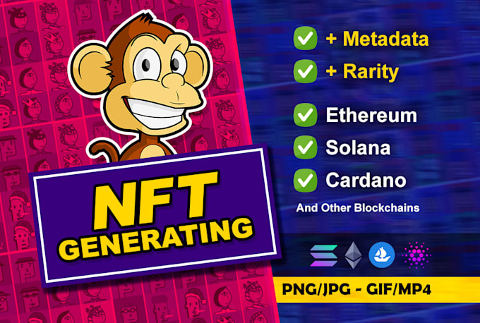 generate traits art layers from 1k 5k 10k nft collection