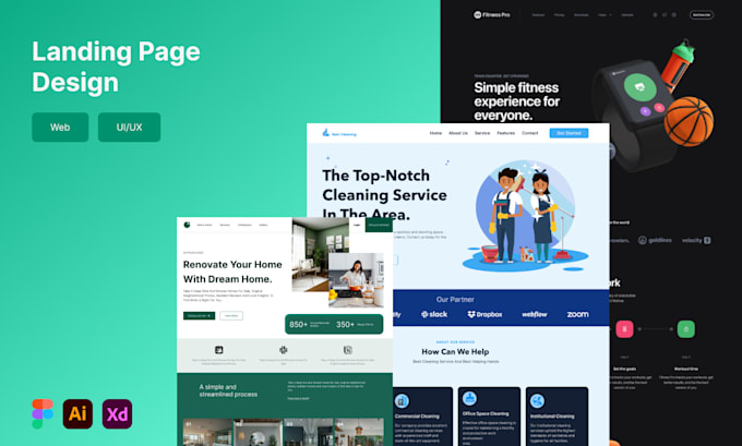 Multi purpose landing page design by Gosman2020 | Fiverr