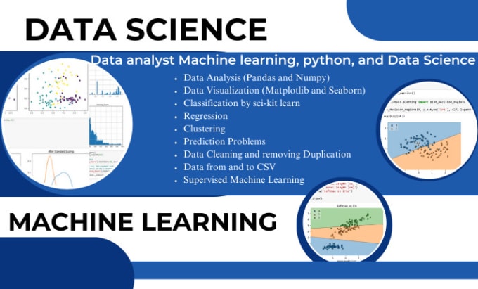 Data science, data analysis, visualizations, machine learning by python ...