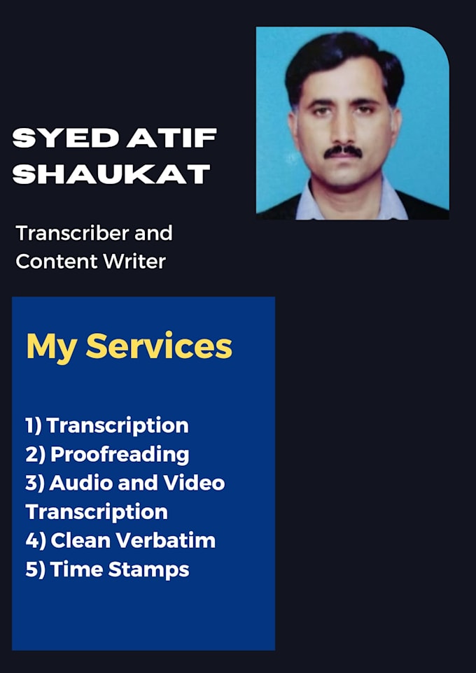 transcribe audio and do video description