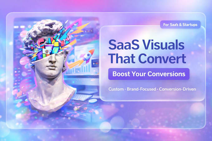 create high converting saas website hero illustrations for landing pages