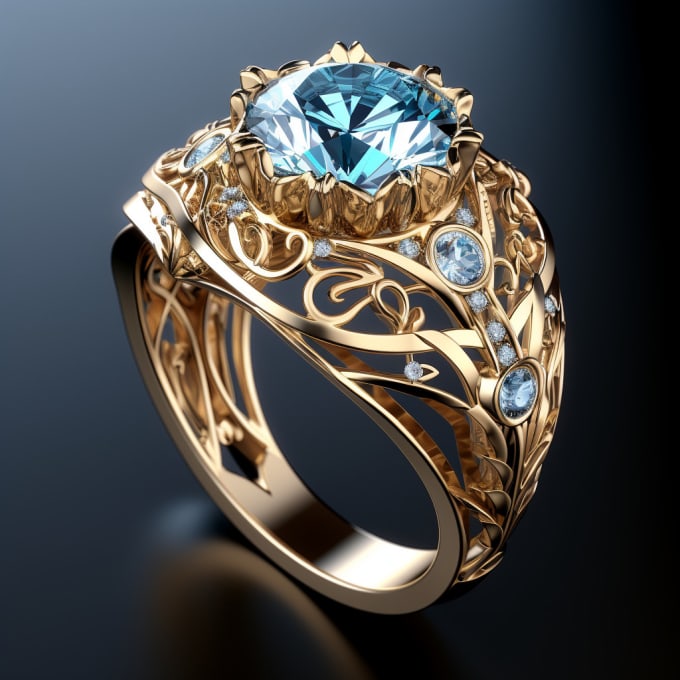 Jewelry cad design for 3d printing and rendering by Mboosebah | Fiverr