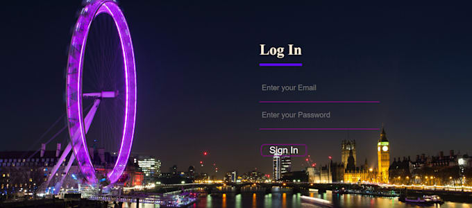 Serve as your front end web developer using html css and js by ...