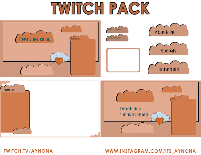 create a custom overlays, panels for streams