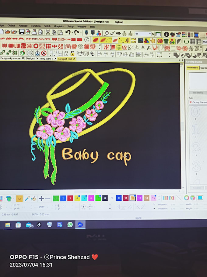 Do custom embroidery digitizing patterns 3d puff by Salmasaeed143 Fiverr