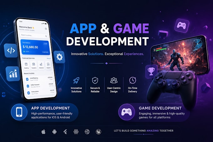 do mobile app development and game development