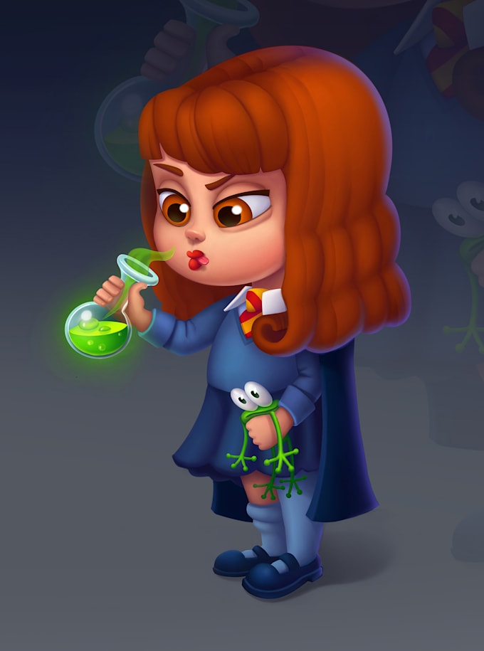 create 2d game character or mascot design