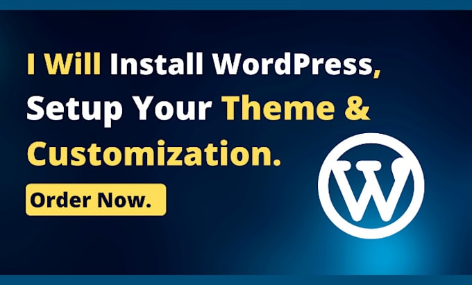 install wordpress, setup your theme and customization
