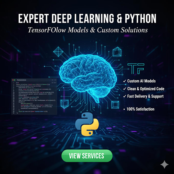 build tensorflow deep learning models in python