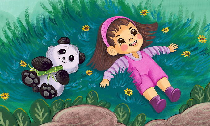 draw professional children book illustrations and custom characters