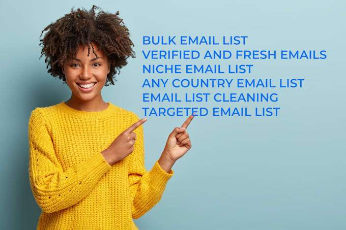 provide valid email list for email marketing