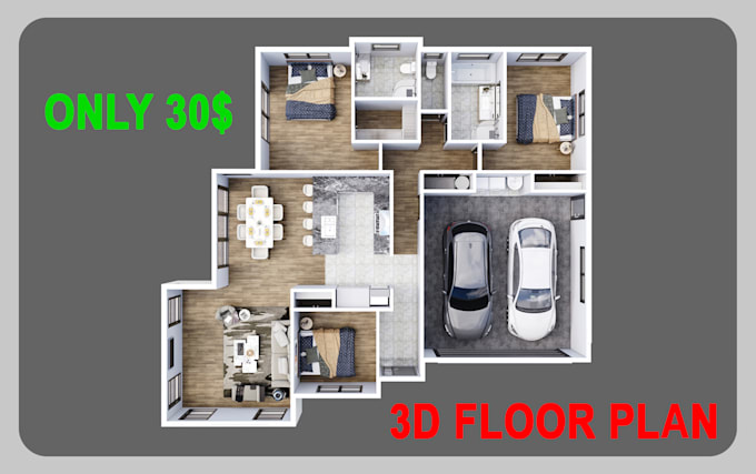 Create 3d Floor Plan High Quality By Vanle25 Fiverr Create 3d Floor Plan High Quality