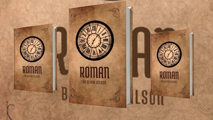 design album, book and ebook cover with back and spine