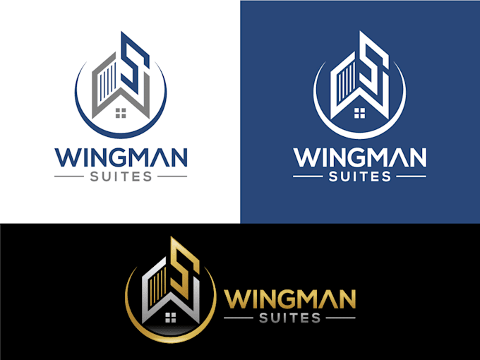 make 3 different elegant airlines housing logo design