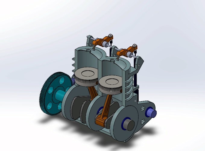 3d model in solidworks and simulate it in matlab and simulink software ...