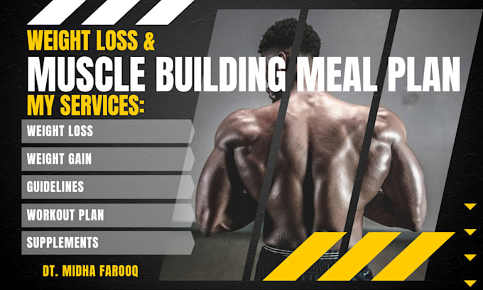 provide custom meal plan for weight loss and muscle building