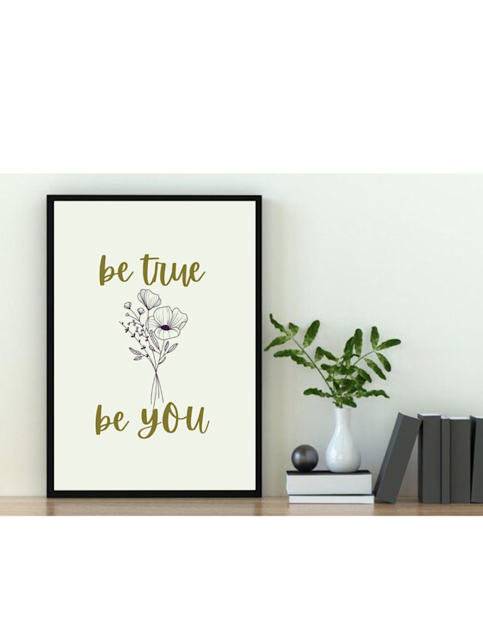 Create trendy, aesthetic, minimalist printable wall art by ...