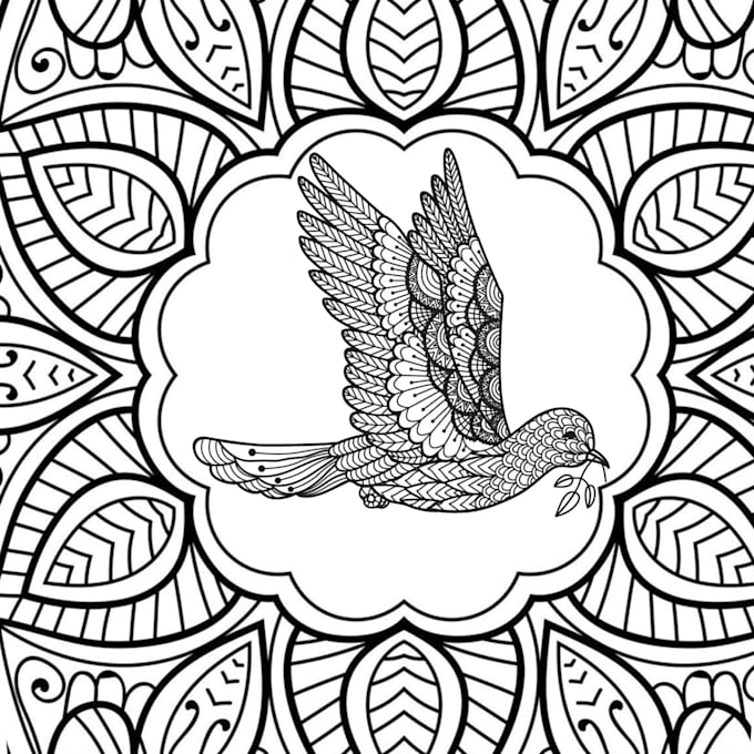 Make black and white coloring book page by Aliex20 Fiverr