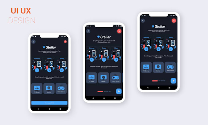 Design an attractive ui ux design for your mobile and web app by ...