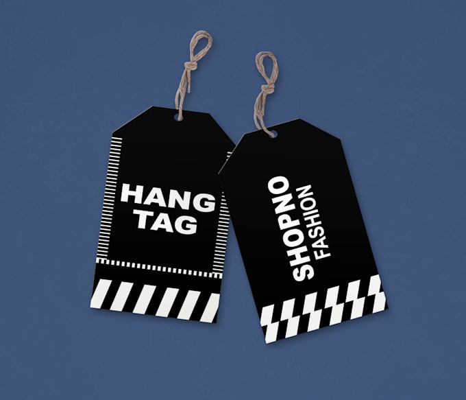 Design clothing tag, hang tag, set price tag, luxury hang tag by Ar