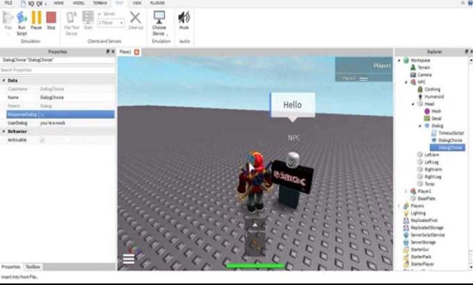 Script for you on roblox as a professional scripter on roblox game