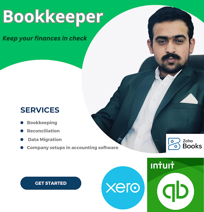 manage your bookkeeping in quickbooks, xero and zohobooks
