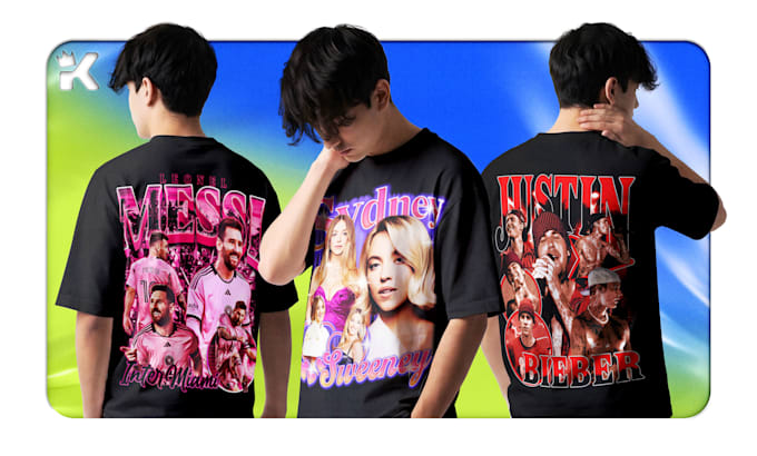 create custom 90s vintage bootleg rap t shirt for you