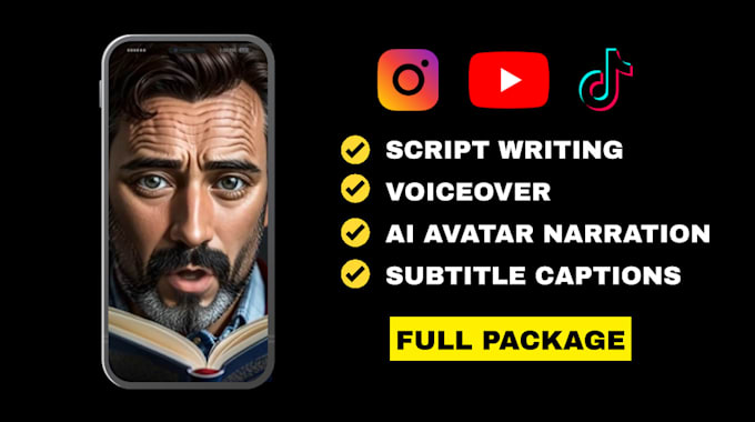write, narrate and create scary horror stories for youtube, instagram and tiktok