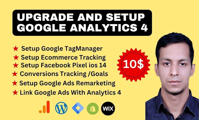 setup or migrate your website ua to ga4, google analytics 4