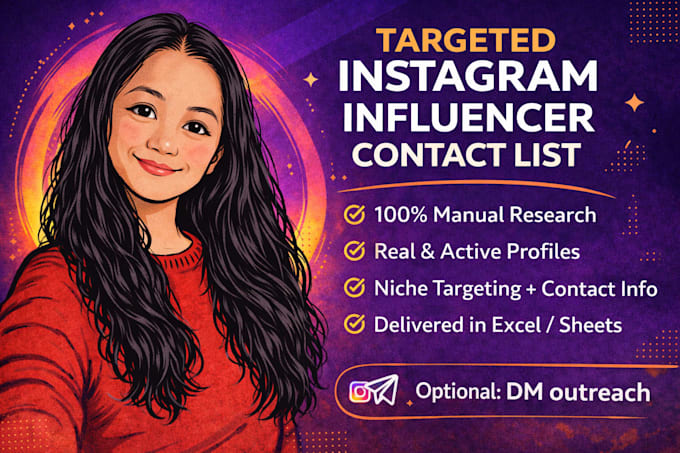 build a targeted instagram influencer contact list