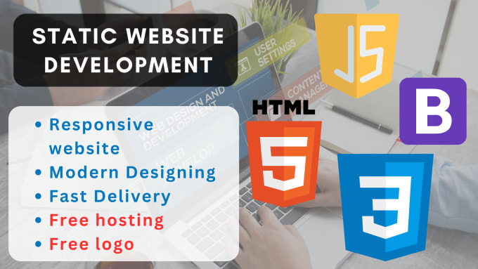 Design a decent modern website using html, css, javascript by Ugthesep ...