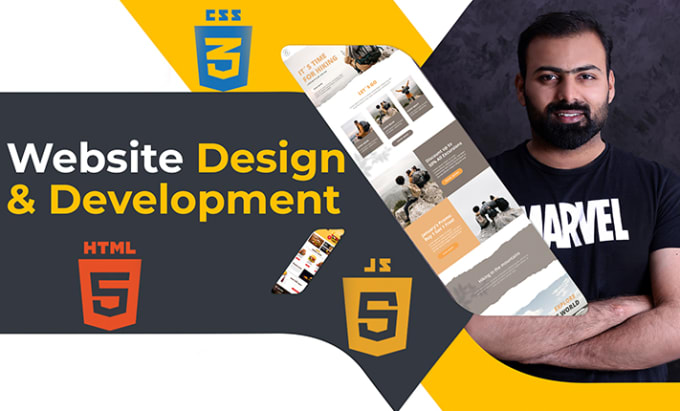 Design And Develop Html Css And Bootstrap Responsive Websites By Umarshahzadch Fiverr 5049