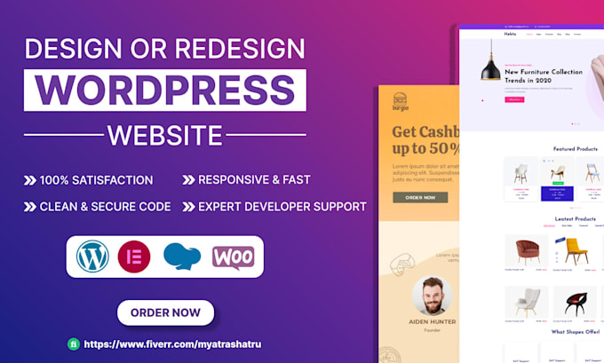 build, design or redesign wordpress or wocommerce store
