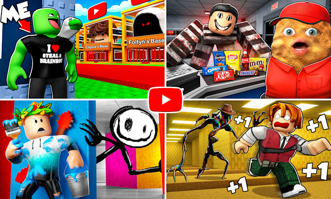 do a professional roblox thumbnail for you