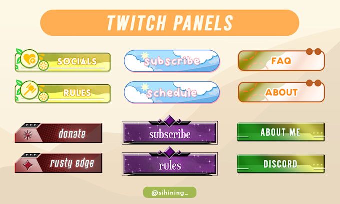 create awesome customized twitch panels