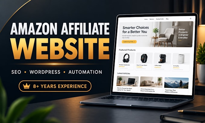 create amazon affiliate website with automation