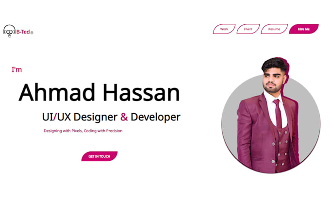 Develop modern responsive website with html css javascript by ...