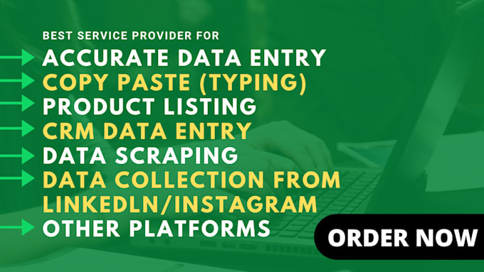 do freelance data entry typing copy paste, lead generation work