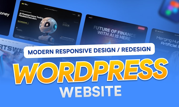 design a modern responsive wordpress website with SEO optimization
