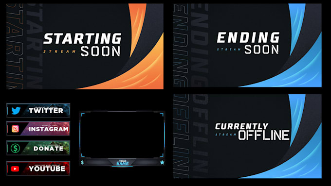 design professional twitch overlays