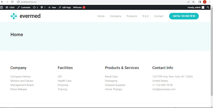 develop a professional level educational institute website