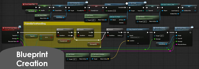 develop unreal engine 5 blueprints and code functionality for you
