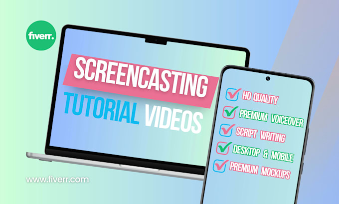create a screencast tutorial or explainer video for your website or app